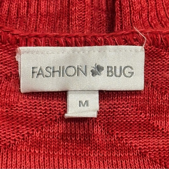 Vintage Y2K Fashion Bug Heather Red Flowy Sleeve Blouse Top Women’s Size M - Picture 8 of 11